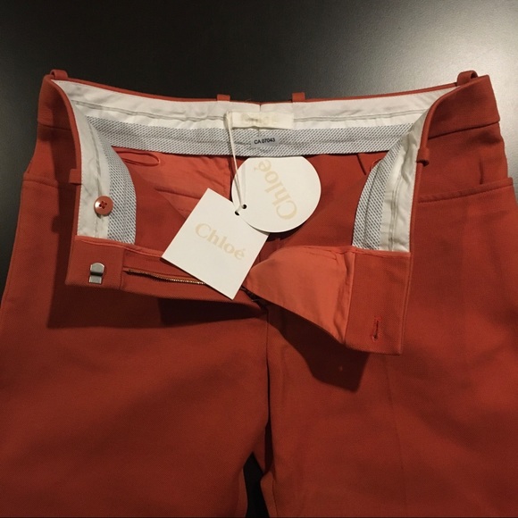COPY - NWT Chloé Orange Cotton Flared Bottom Trou… - Picture 8 of 16